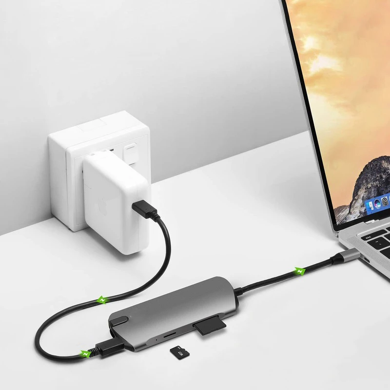 Basix usb хаб C концентратор HDMI адаптер 10 в 1 USB к 3 0 док станция для MacBook Pro Аксессуары