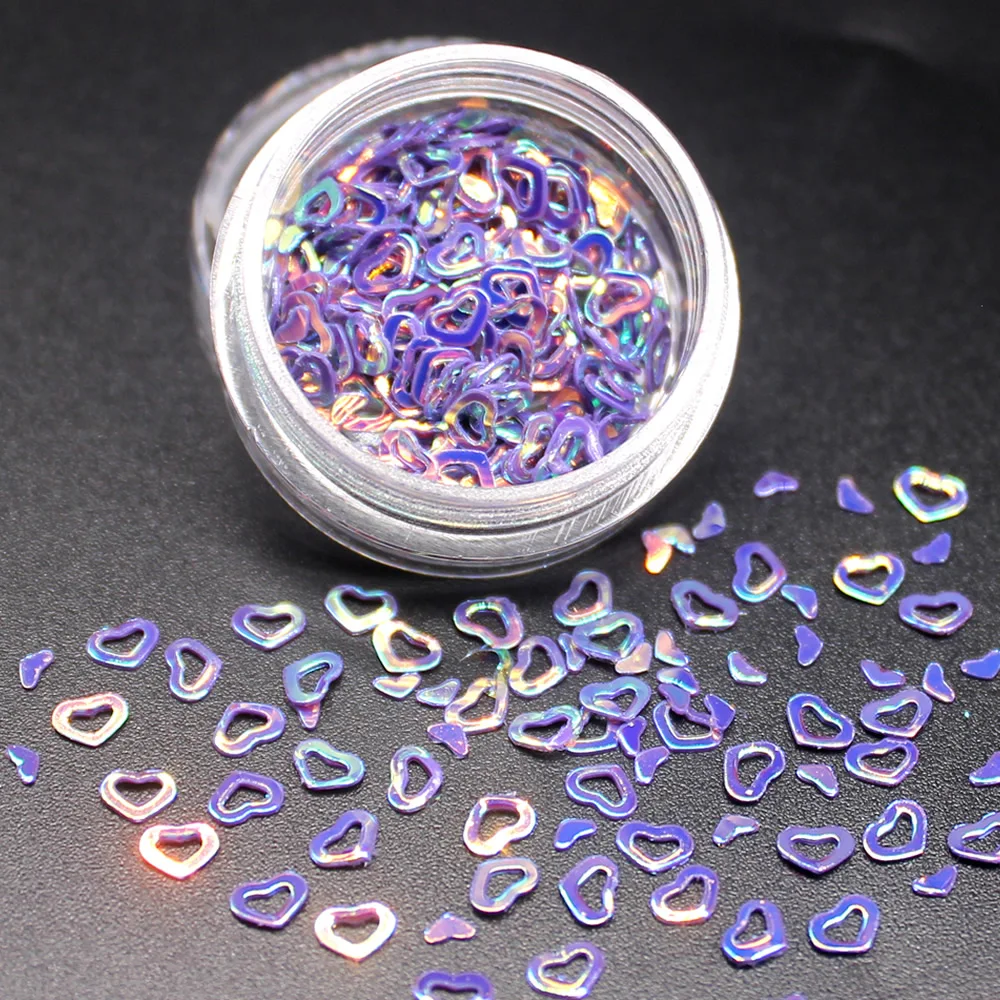 1 шт. DIY светильник зеленый полые блестки декоративный камень для ногтей AB Цвет