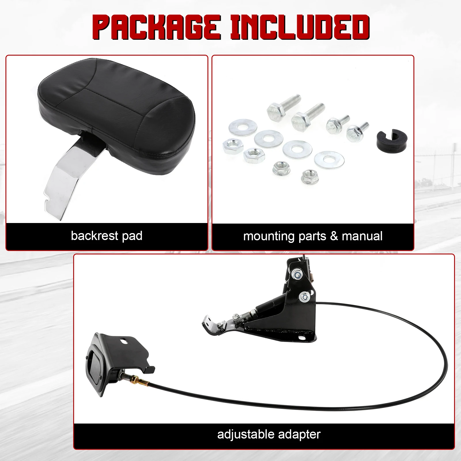 Регулируемая спинка для водителя мотоцикла гидравлическая нажимная всадка Harley