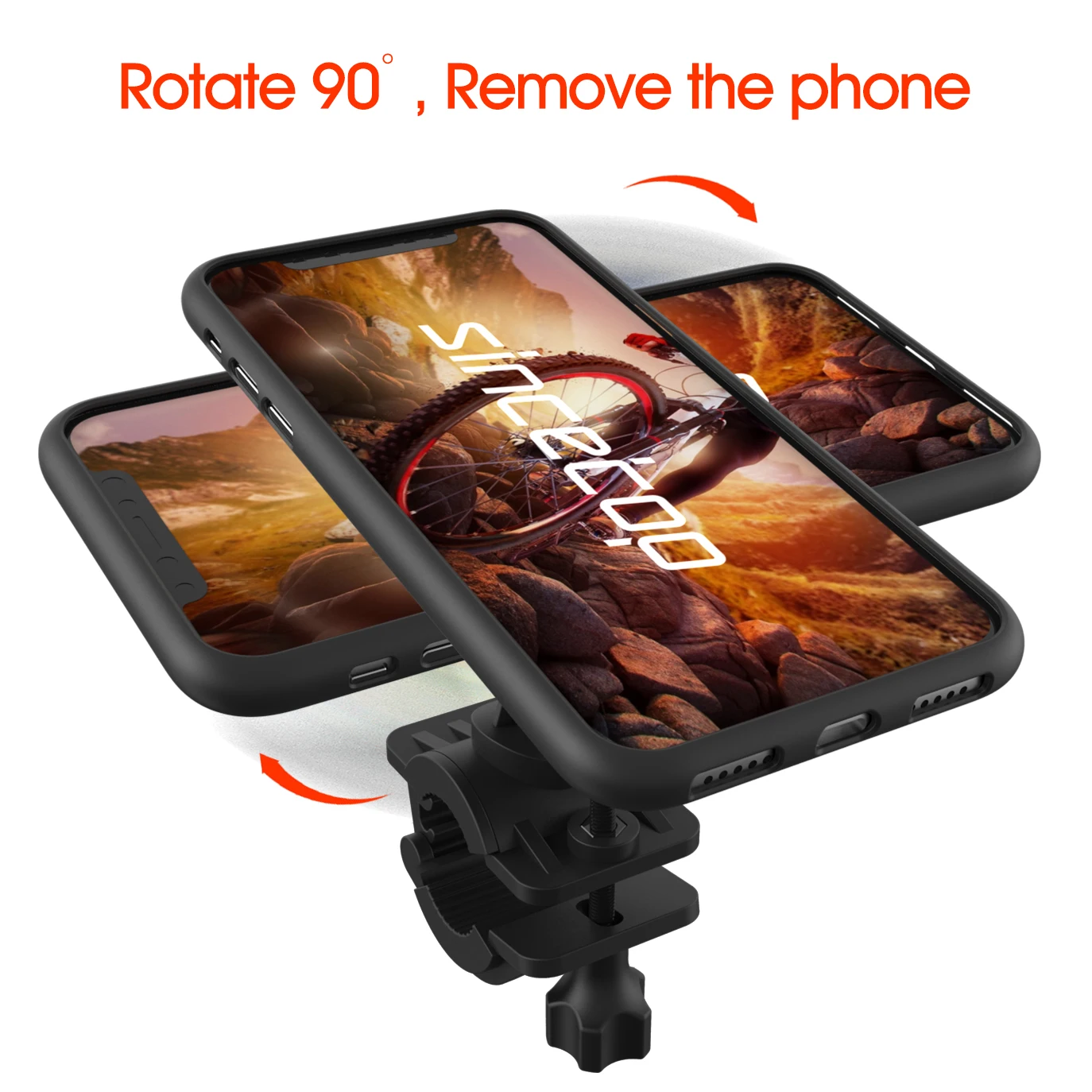 quick mount bicycle phone holder for iphone samsung universal mobile cell phone holder bike handlebar clip stand gps bracket free global shipping