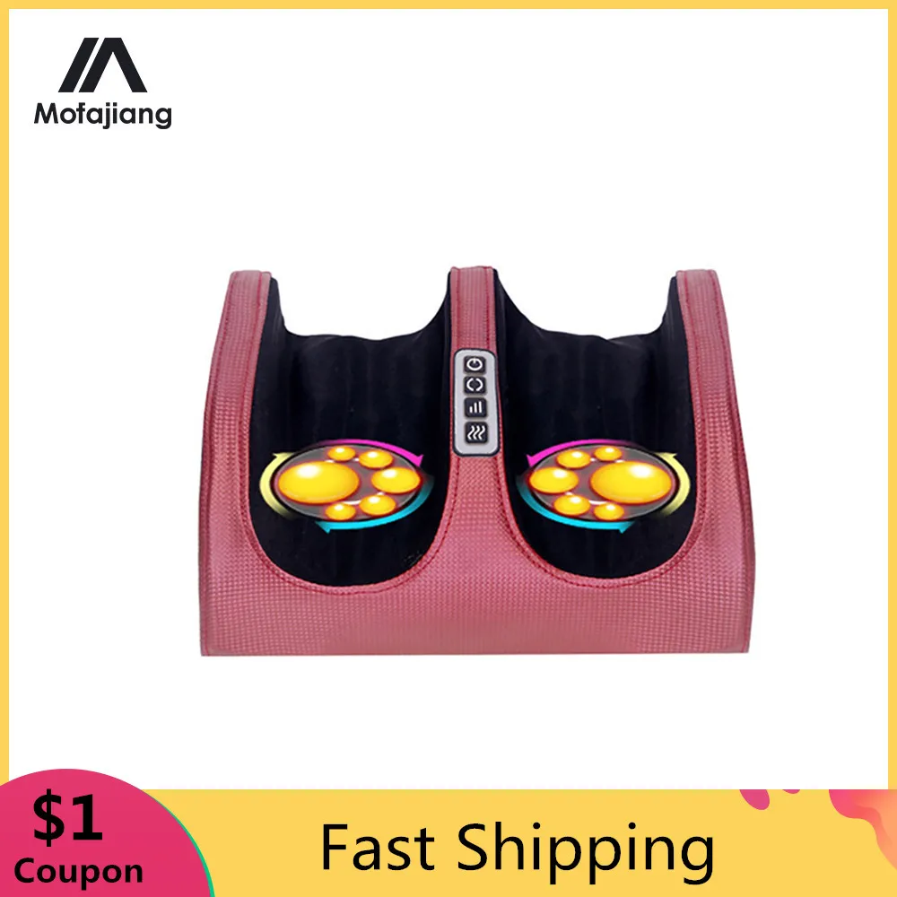 Шиацу массажер для ног машина Инфракрасная тепловая глубокая разминающая