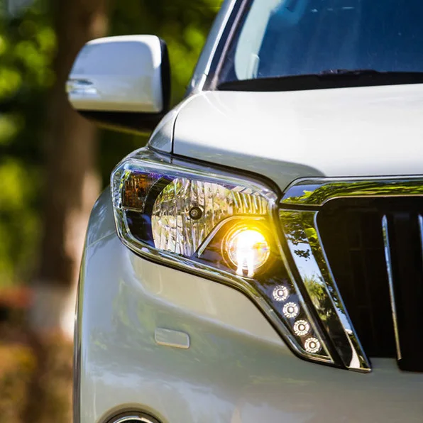 

Автомобильная светодиодная передняя фара для Toyota Land Cruiser Prado FJ150 2014 2015 2016 2017, аксессуары