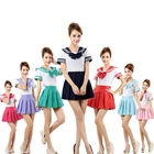Японская школьная форма 7 цветов, костюм моряка из аниме, топ + галстук + юбка, Студенческая одежда в морском стиле JK для девочек
