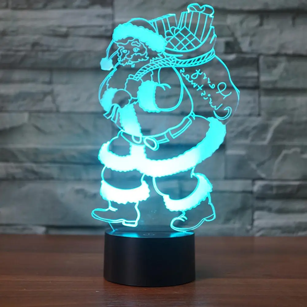 Креативный 3D визуальная Иллюзия светодиодный светильник Прозрачный Акриловый