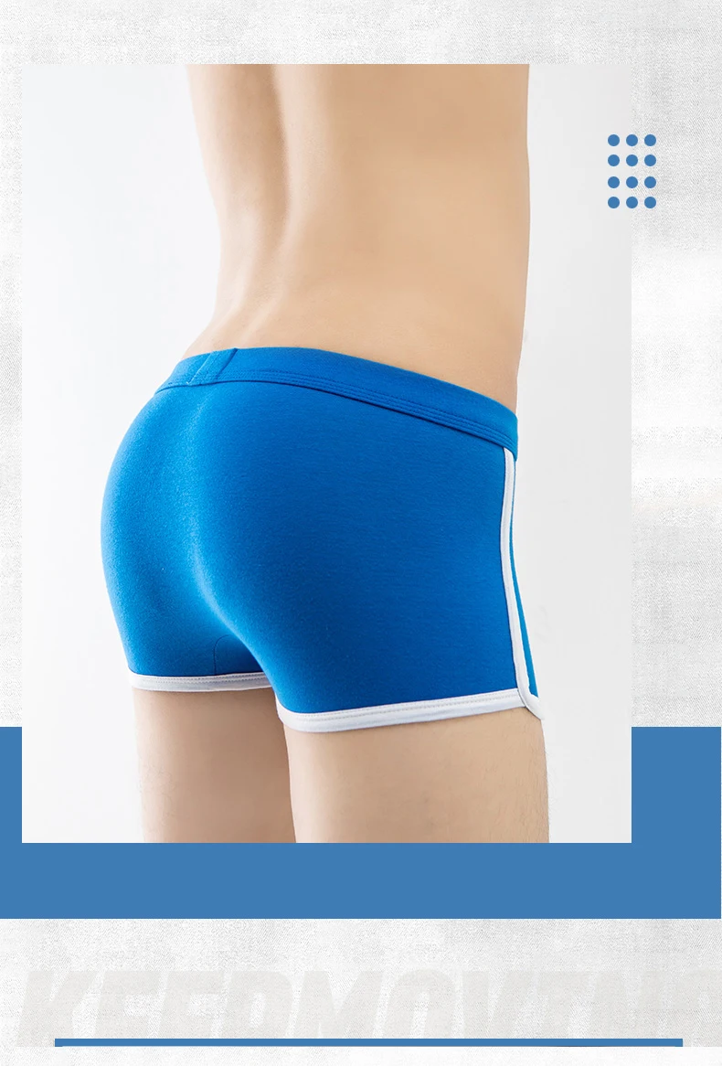 J-BOX, 1 шт., мужские боксеры Cueca, сексуальное антибактериальное нижнее белье, хлопковые короткие боксеры, мужские трусы размера плюс для полных геев, одежда