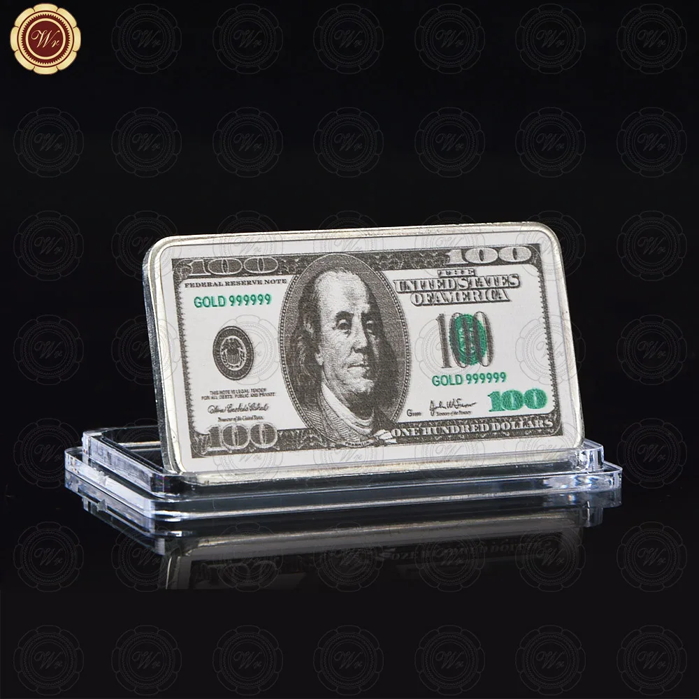 Серебряные монеты WR коллекционные пробы с изображением доллара США для мужчин