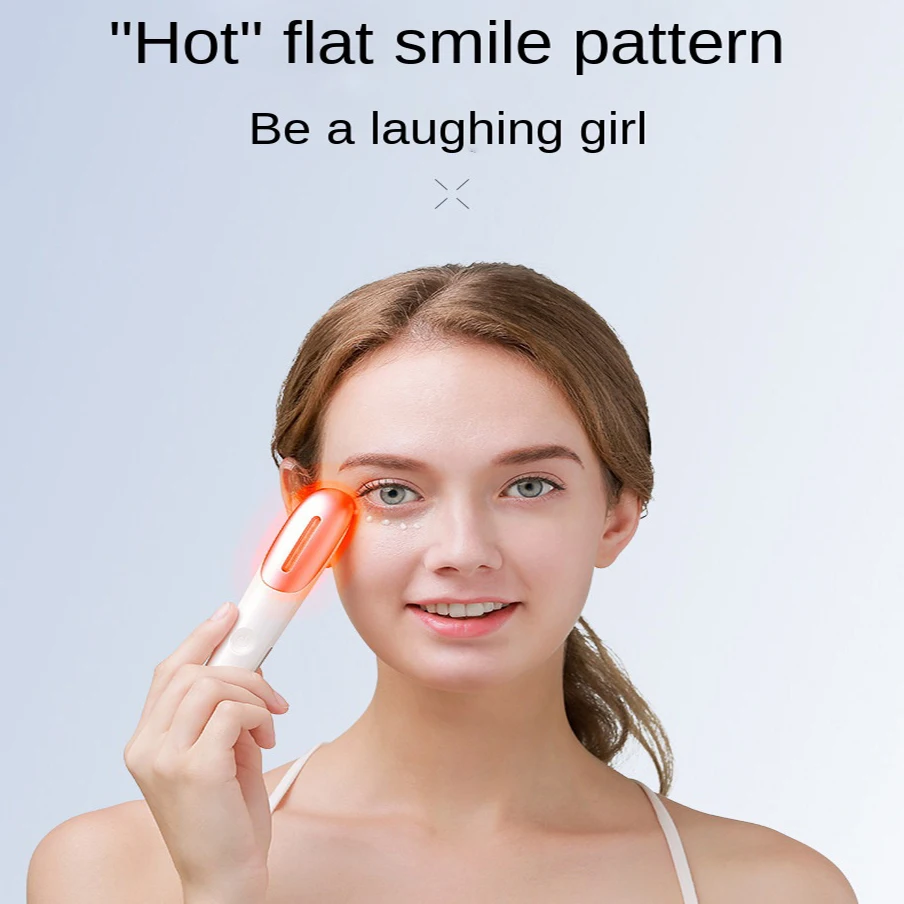 

Portable Electric Heated Vibration Eye Beauty Massage Pen Wrinkle Remove Massager Red Light Therapy Eye Care Tool Fatigue Relief