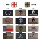 Нашивка с вышивкой, Карающий человек, флаг Техаса, кольцо с крючком, тактическая нашивка Военная, Униформа, моральный Мадик, ветер стандартная ткань