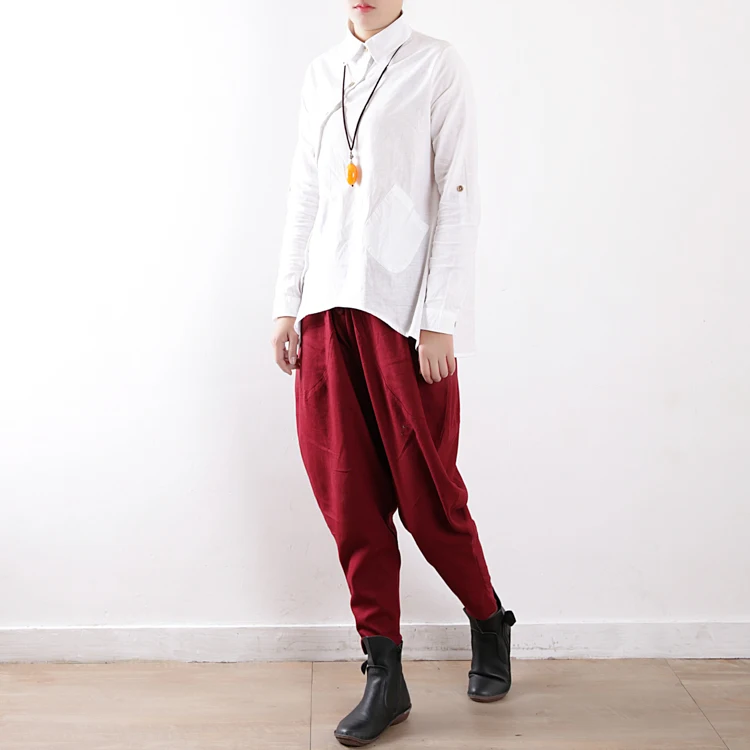 Аутентичные льняные летние модные женские брюки хлопковые шикарные стильные