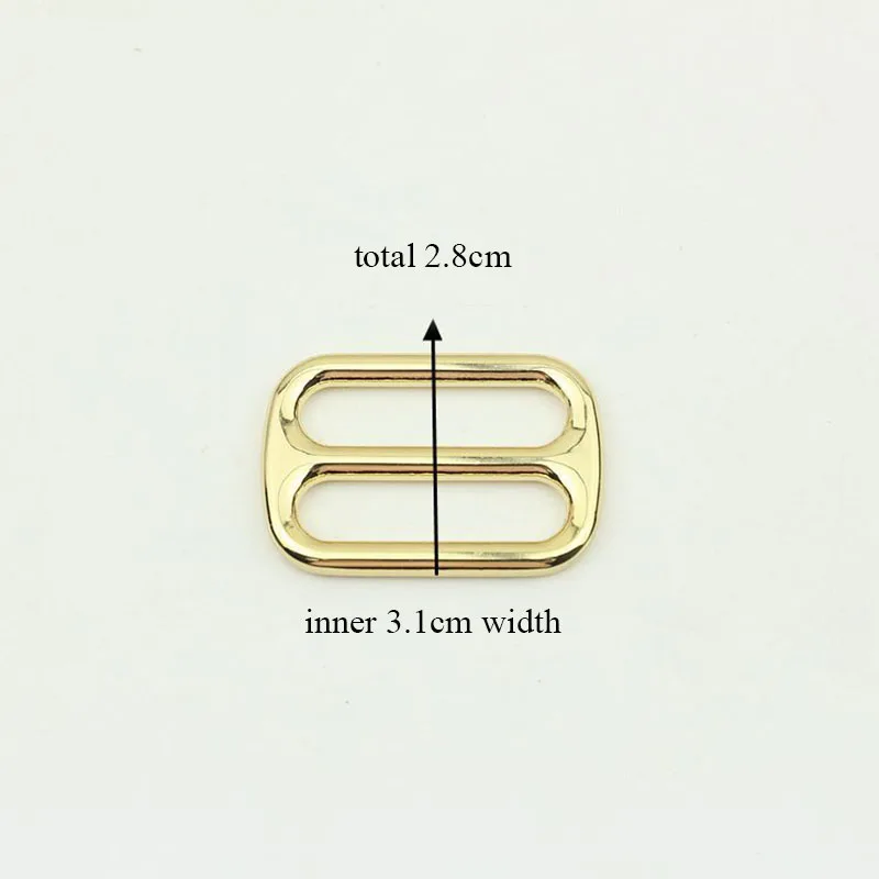 30pcs 25/31/38mm High Quality Metal Slider Buckles DIY Bags Strap Bar Adjust Buckle Dog Collar Belt Sewing Hardware Accessories