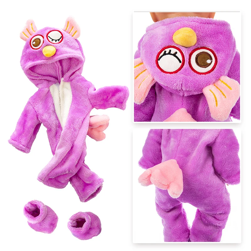 Детская кукла 18 дюймов 43 см для новорожденных аксессуары одежды сова лиса