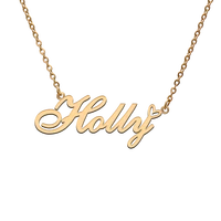 god with love heart personalized character necklace with name holly for best friend jewelry gift