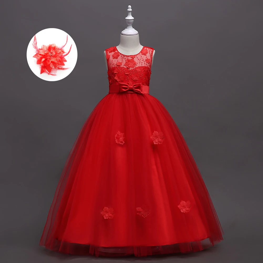 

Gorgeous Beautiful Childrens Evening Dresses Patterns Girl Summer Evening Wedding Party Formal Long Elegant Dress Kids Wear