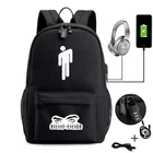 Светящийся рюкзак Billie Eilish для подростков, школьные ранцы для мальчиков и девочек, водонепроницаемые дорожные сумки из ткани Оксфорд с USB-зарядкой
