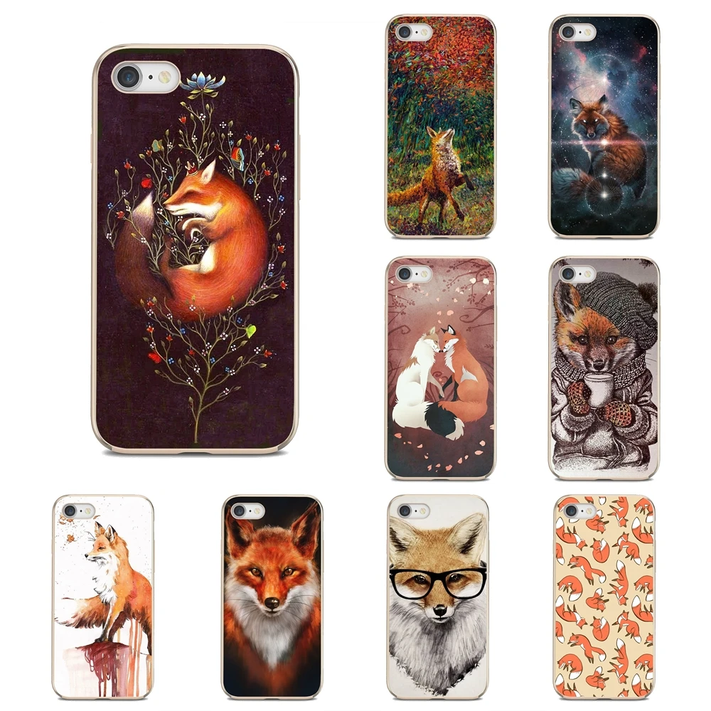 Животное милые колготки с изображением лисы для iPhone 6 7 8 Plus 4 4S 5 5S SE 2020 5C 6S X XR XS 11 12 Pro