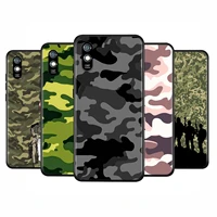 silicone cover camouflage art for xiaomi redmi 10x 9 9t 9c 8 7 6 pro 9at 9a 8a 7a 6a s2 go 5 5a 4x plus phone case shell