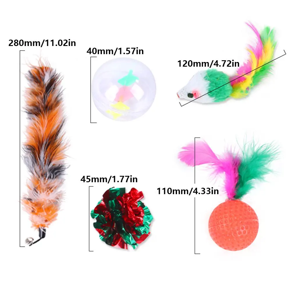 Набор сменных игрушек в виде перьев для кошек 14 шт. | Дом и сад