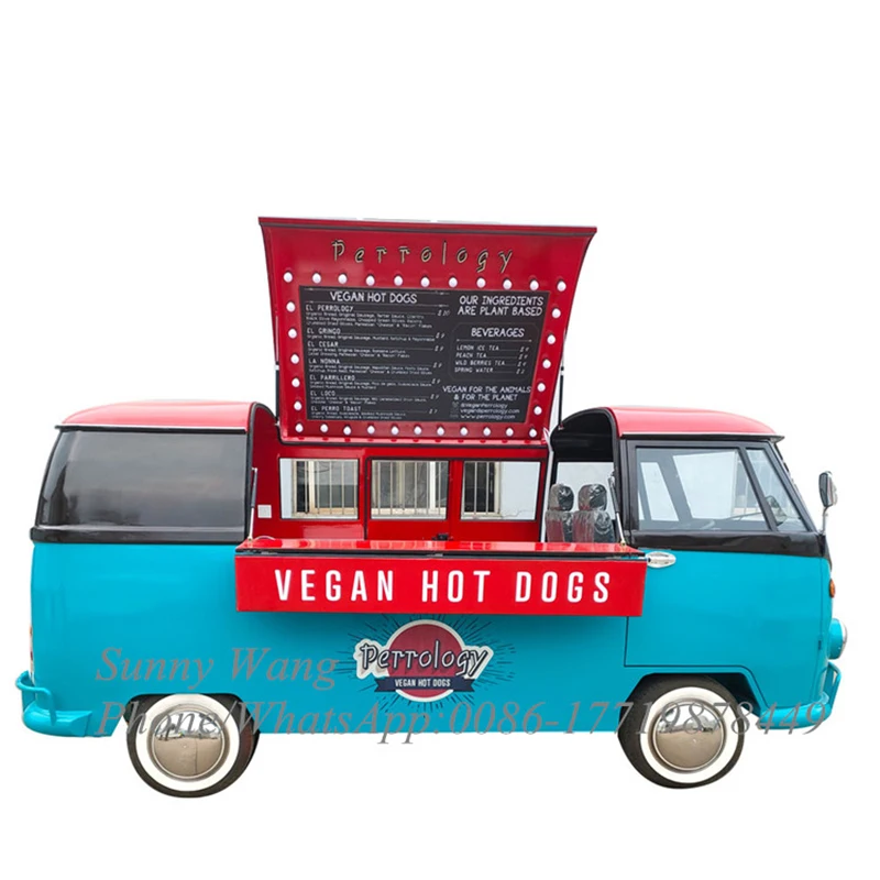 Горячая Распродажа Conssion Еда грузовик с прицепом для хот догов пузырь Чай Кофе