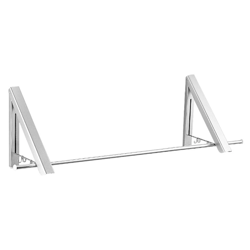 

Folding Clothes Hanger Foldable Multifunction Wall Mounted Clothes Rail Drying Rack EJ