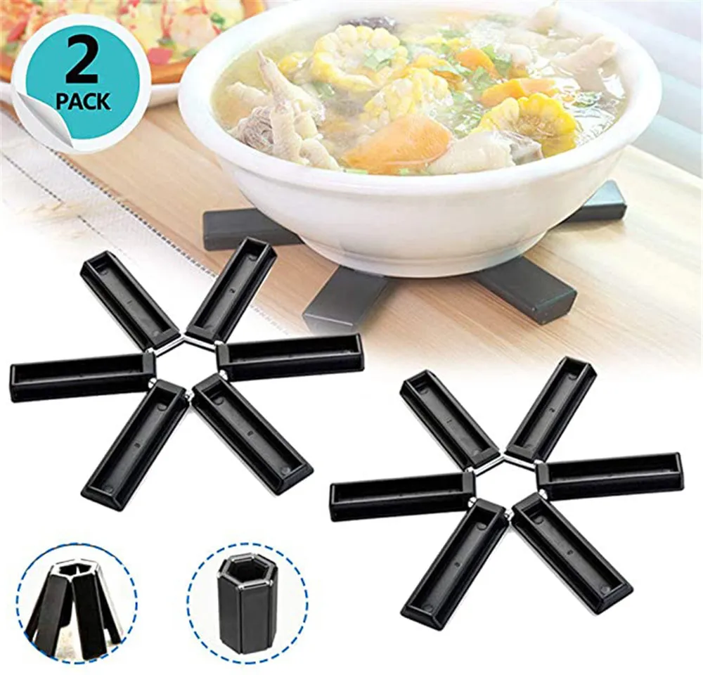 2 шт. складной Теплоизоляционный Коврик Нескользящие теплоизоляционные салфетки