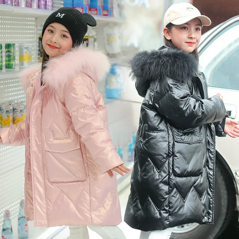 

2021 New Children Down Jackets For Girls In The Long Section