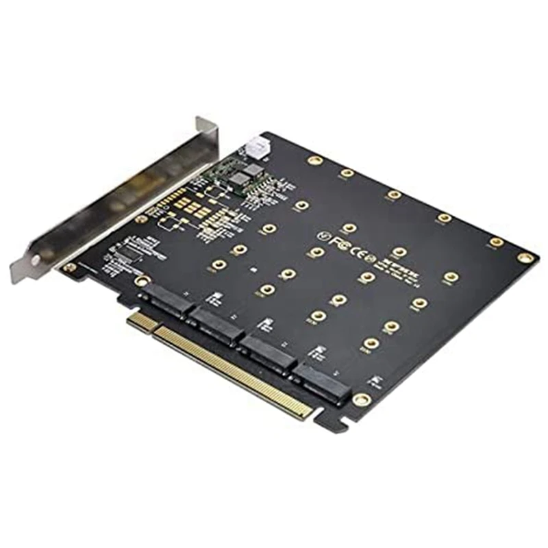 

4х NVME M.2 AHCI-PCI-E Экспресс 3,0 Gen3 X16 Raid-карта с вентилятором VROC Raid0, гипер-адаптер, плата расширения