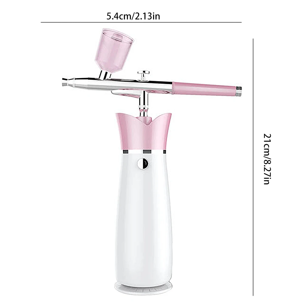 

Top Mini Air Compressor Kit Air-Brush Paint Spray Gun Airbrush For Nail Art Tattoo Craft Cake Fog Mist Sprayer With 3 Kettles