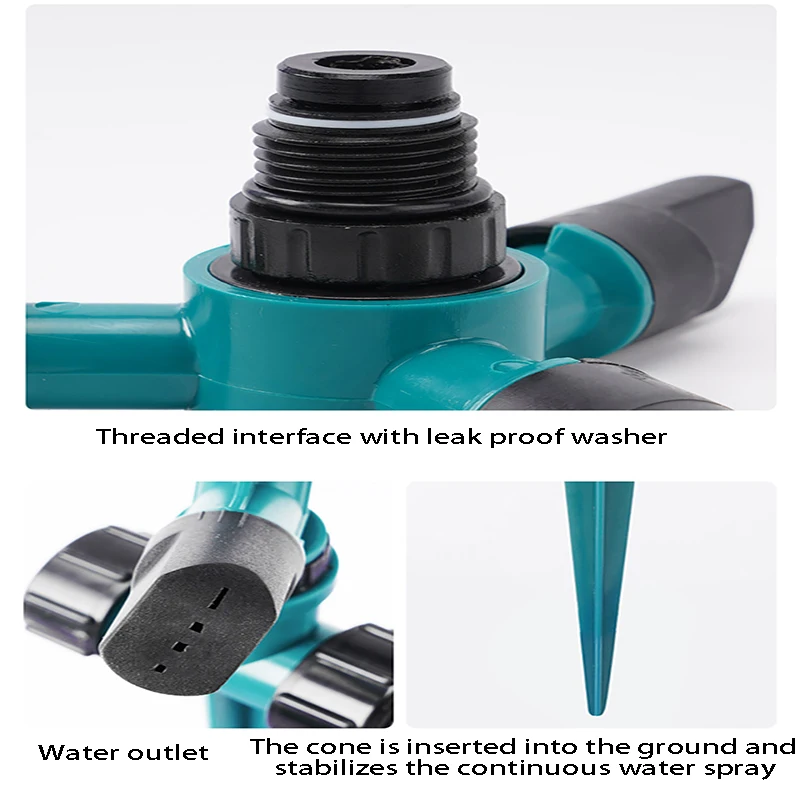 Разбрызгиватель для полива газона вращение на 360 градусов|Спринклеры сада| |