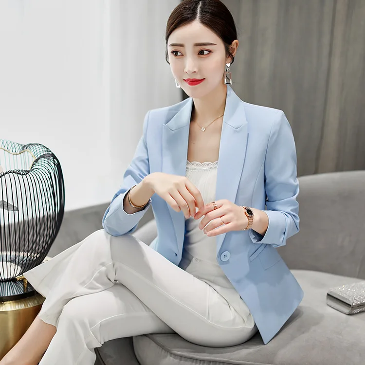 Spring Autumn Women Blazer White Black Mesh Bordered Ruffled Slim Single Button Short Long Sleeve Jacket Coat Outwear | Женская одежда