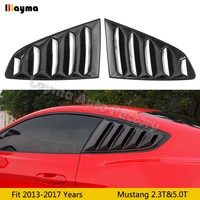 carbon fiber rear window for ford mustang coupe 2 3 5 0 2015 2016 2017 year car side spoiler blind window 2pcs