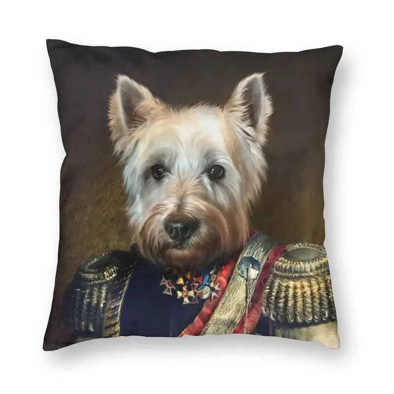

Двухсторонний чехол для подушки West Highland с изображением собаки-терьера, забавный чехол для диванной подушки для гостиной, Наволочка украшен...