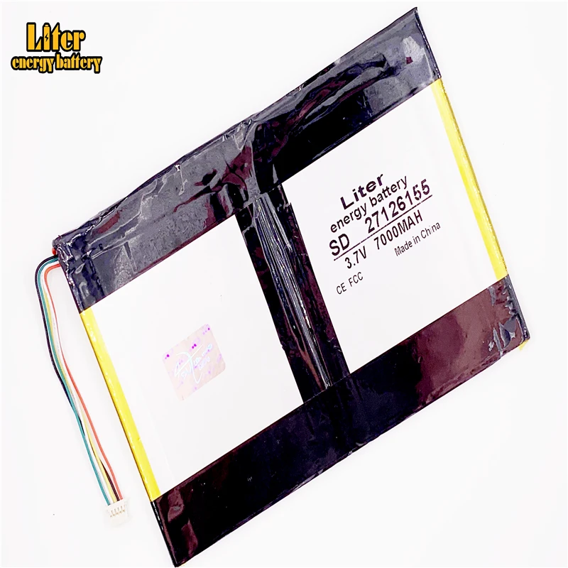 Bateria Universal de Li-ion com Linhas para Tablet e pc Capacidade de 27126155 3.7v 7000mah Polegadas 10 Polegadas 11 Polegadas Bateria e energia extra p/ tablet