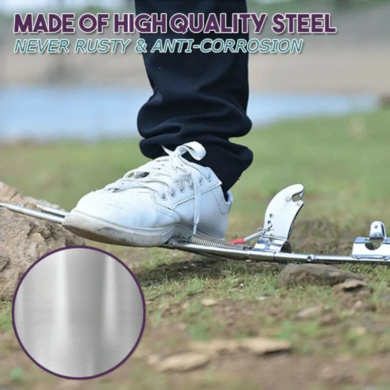 

1pcs Automatic Spring Pole Bracket Fishing Rod Holder Stand Mount Stainles Steel