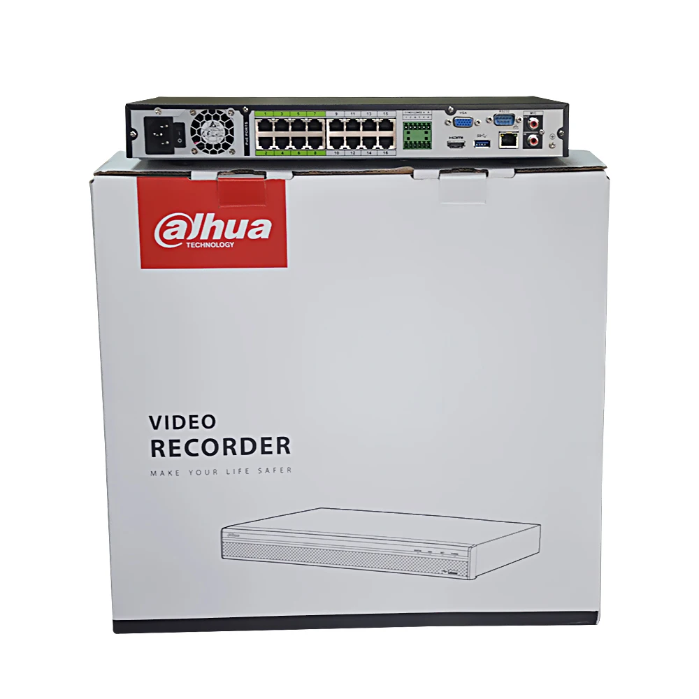 Сетевой видеорегистратор Dahua NVR PoE 16CH 32CH 16PoE NVR5216 16P 4KS2E NVR5232 Видео Регистраторы