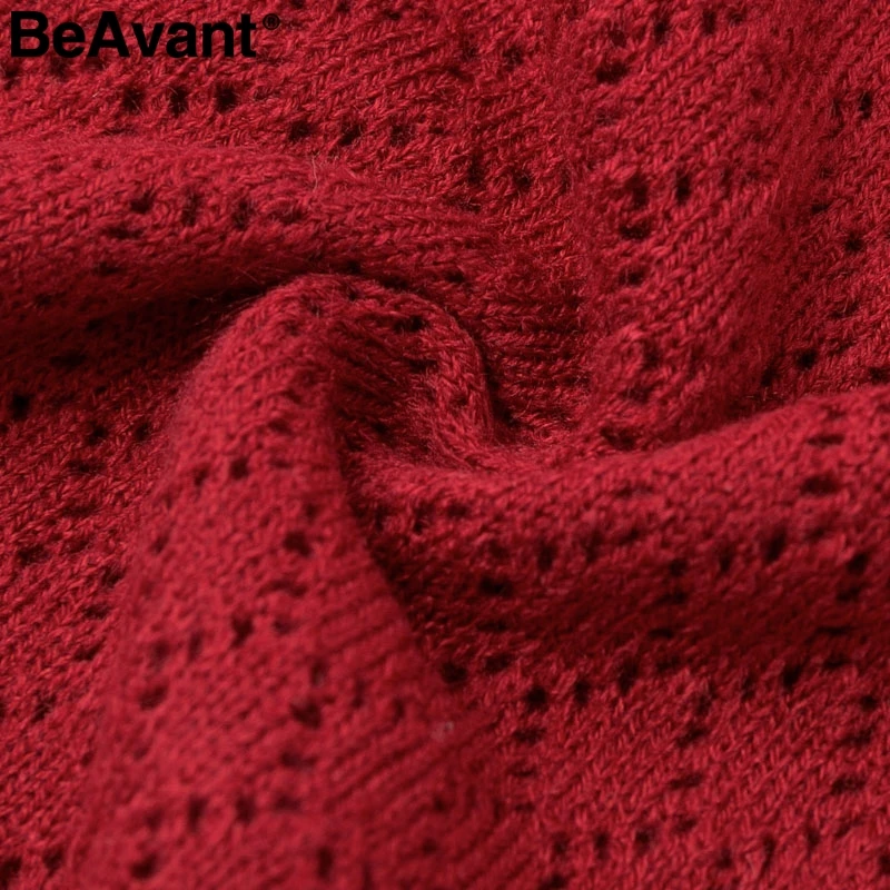 Женская вязаная Юбка миди BeAvant повседневная Однотонная юбка с высокой талией