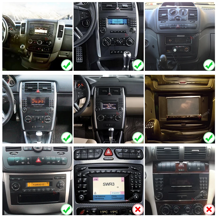 Автомагнитола для Mercedes Benz B200/A B Class/W169/W245/Viano/Vito/W639/Sprinter W906 Android 10 2 din GPS