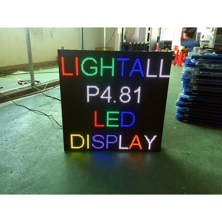

LED Display Vedio Wall P4.81 Outdoor SMD RGB 500*500mm Full Color Die Casting Aluminum Cabinet LED Matrix Pixel Screen