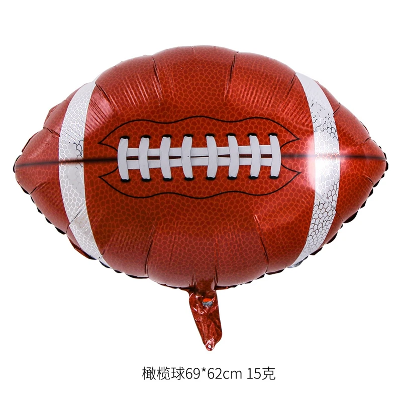 Воздушный шарик из алюминиевой пленки для регби украшение спортиввечерние