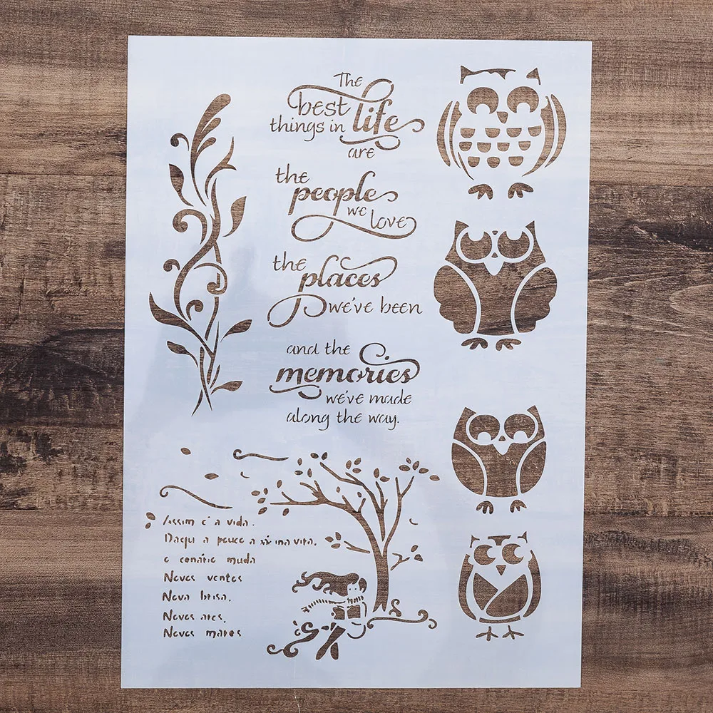 А4 А3 А2 трафареты для настенная живопись DIY Скрапбукинг Фотоальбом изготовление