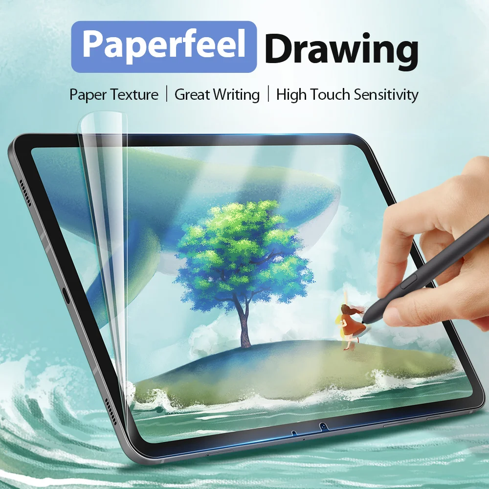 

Paperfeel Screen Protector For Apple ipad Pro 12.9 11 10.5 inch Frosted Protective film Soft PET Painting Touch screen
