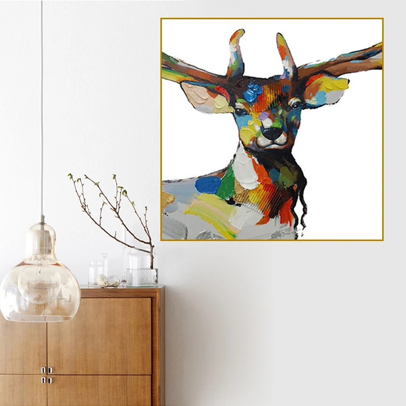 RELIABLI искусство олень с нарисованным слоном для девочек фотографии животных