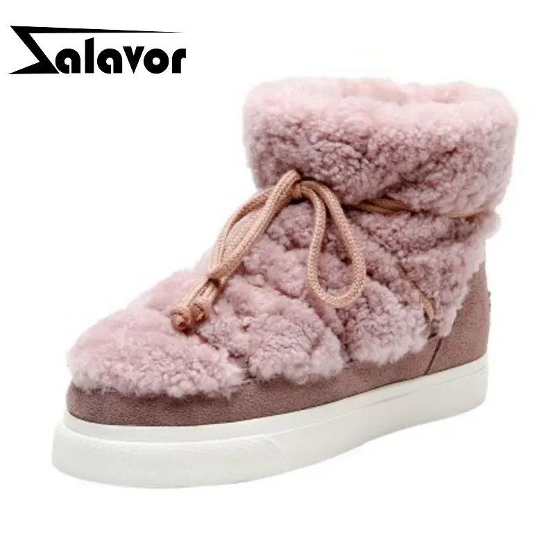 ZALAVOR/зимние ботинки с Плюшевым Мехом женские теплые хлопковые на плоской подошве
