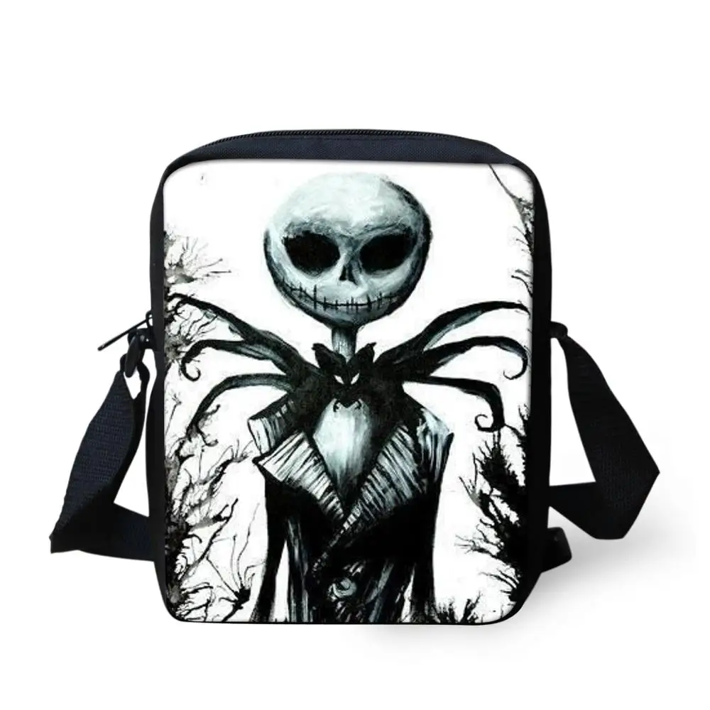 FORUDESIGNS/сумка-мессенджер с принтом Jack Skellington, Кошмар перед Рождеством, сумки через плечо, женская сумка, сумки на плечо, набор - Цвет: QE084E