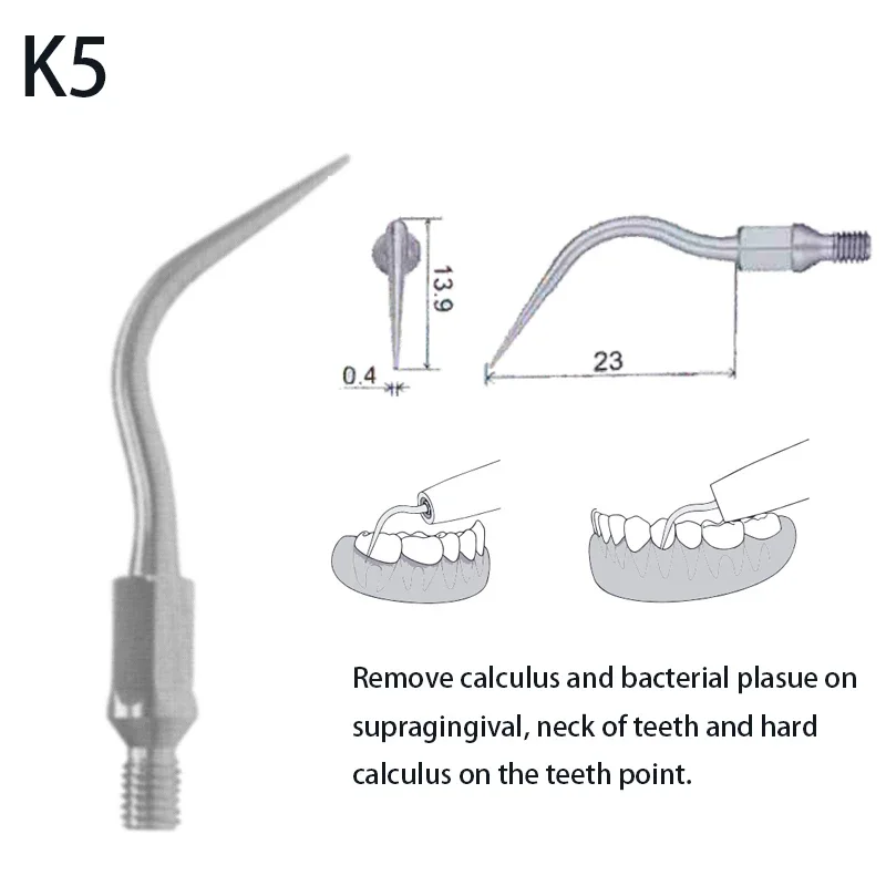 Наконечники скалера VVDental K1 K2 K3 K4 K5 K6 K7 для KOMET SONIC LINE AIR KAVO SONICFLEX DABI/SIRONA SIROAIR NSK TI-MAX Scale |