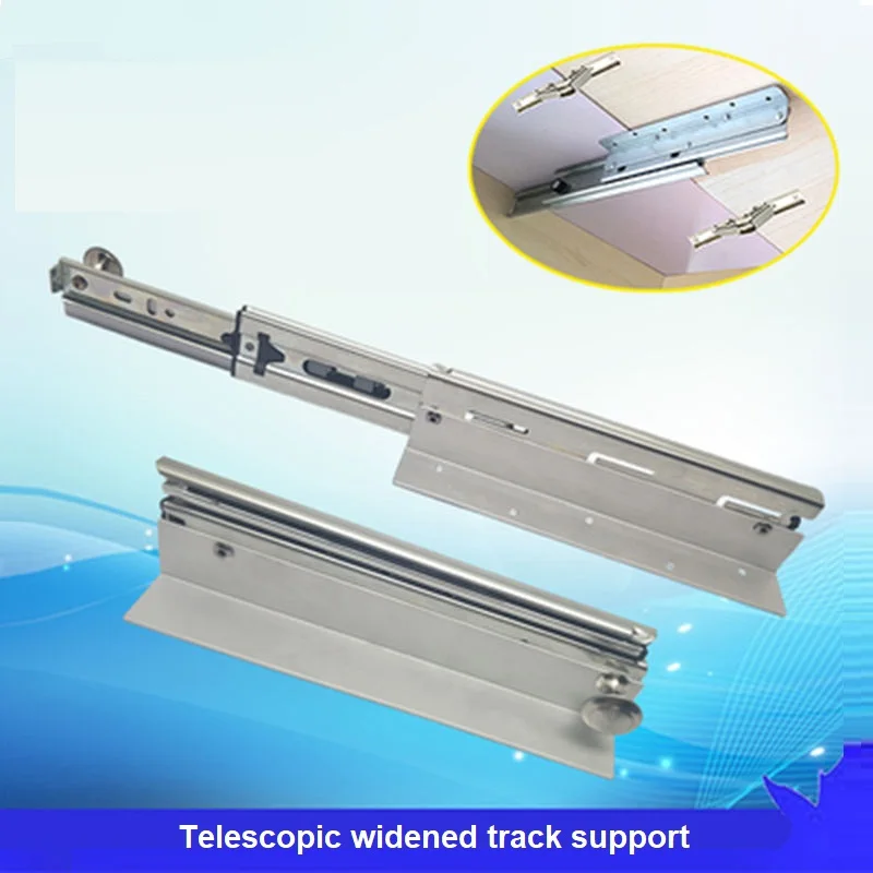 (1 слайд + 2 шарнира)/лот раздвижной столешницы для мебели скользящие направляющие