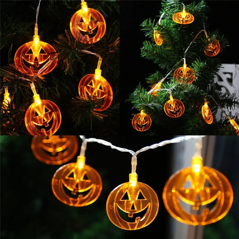 ICOCO 20 светодиодный светильник LightsHalloween тыквенный на батарейках Новинка для