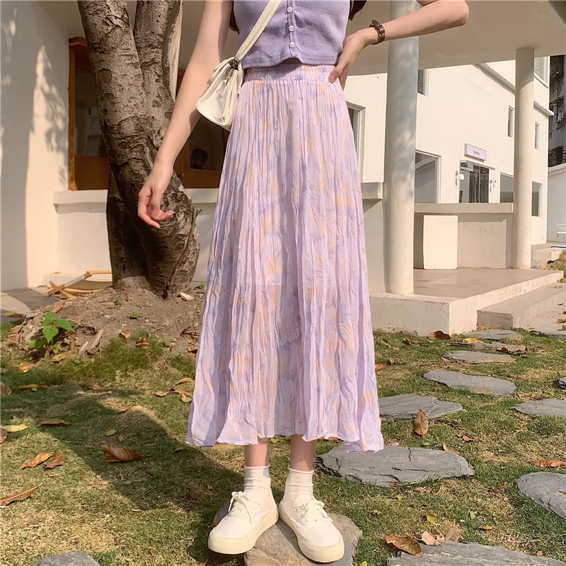 

Chiffon skirt for women in summer
