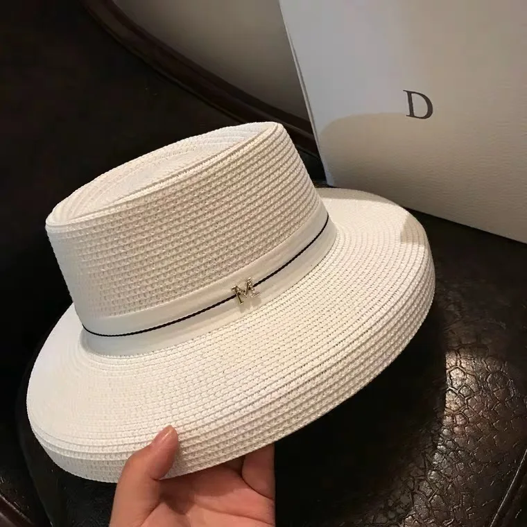Женская соломенная шляпа с широкими полями летняя Складная пляжная шляпка