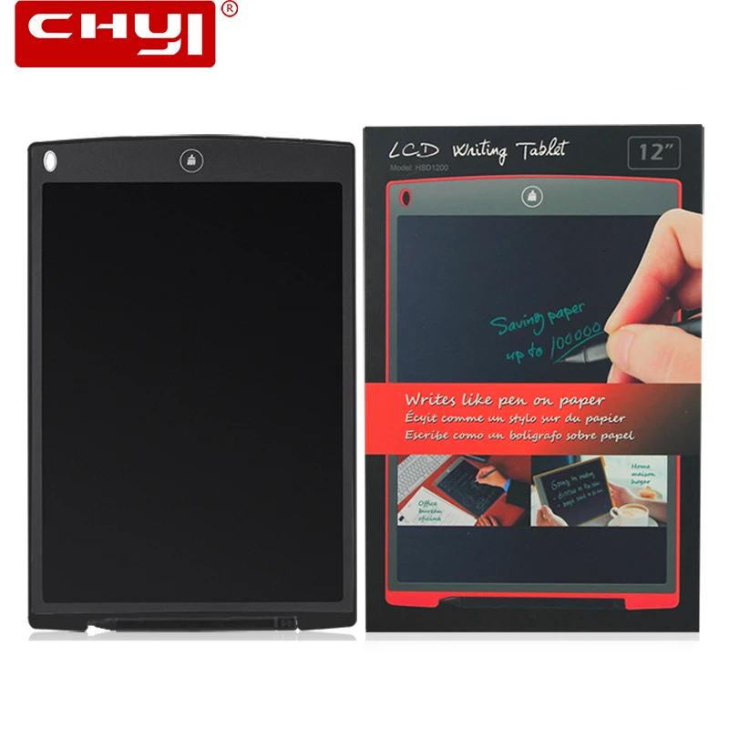 CHYI 12 Inch LCD Writing Tablet Ultra Thin Graphics Trackpad Electronic Notepads Digital Drawing Tools For Kids Gifts Office | Компьютеры