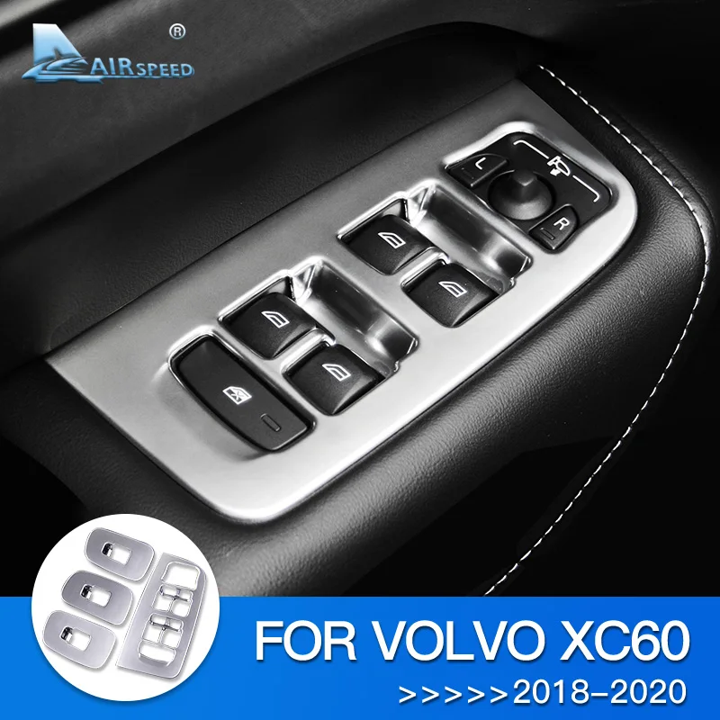 

AIRSPEED ABS/нержавеющая сталь для VOLVO XC60 аксессуары 2018 2019 2020 Автомобильная наклейка внутренние молдинги отделка Стайлинг